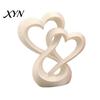 Couples Gift Decoration Intertwined Hearts Figurine, 3D Printed Love Statue, Table Eternal Togetherness Centerpiece Sculpture for Living Room Wedding