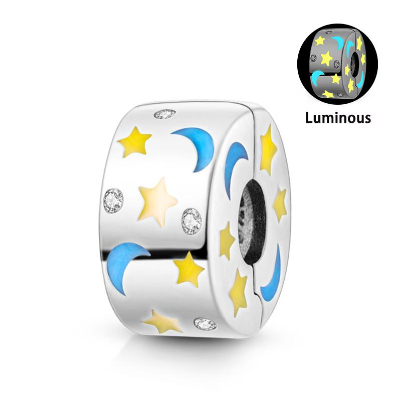 Charm Bead Components Compatible With Pan Copper Metal Firefly Ocean Star Butterfly Glowing Changing Color Trendy Authentic Original Bracelets Do It