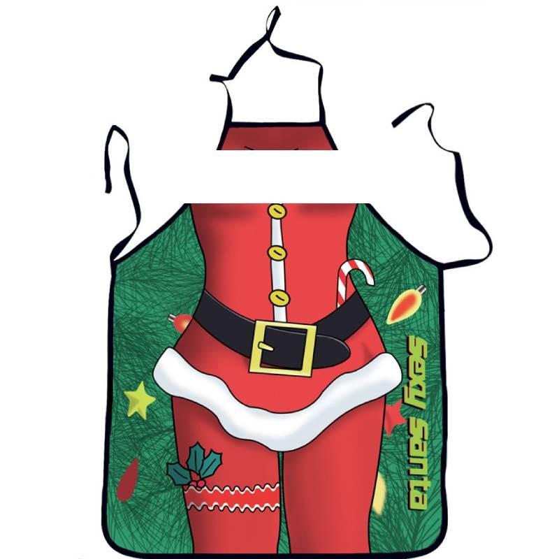 Waterproof Cartoon Christmas Apron Home Cooking Party Activities Kitchen Supplie