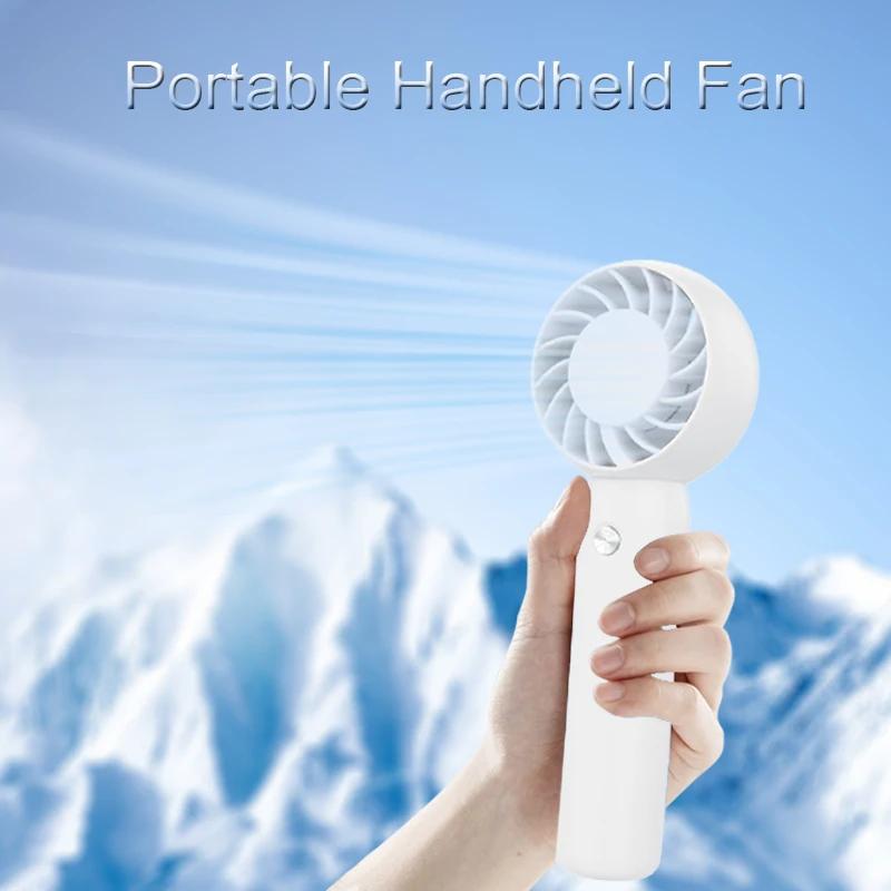 

Portable Fans Handheld USB Rechargeable Fan Mini Desktop Air Cooler Outdoor Fan Cooling Travel Hand Fans Ventilation Mini Fan