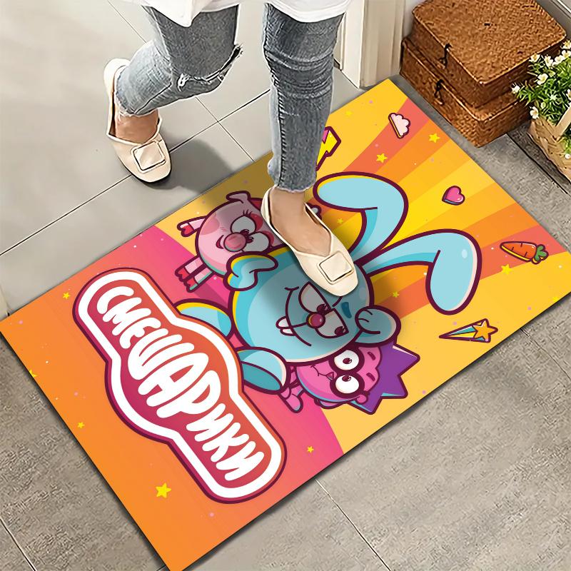 Smeshariki Carpet Rug for Living Room Bedroom Home Sofa Decoration,Kids play Nonslip Floor Mat