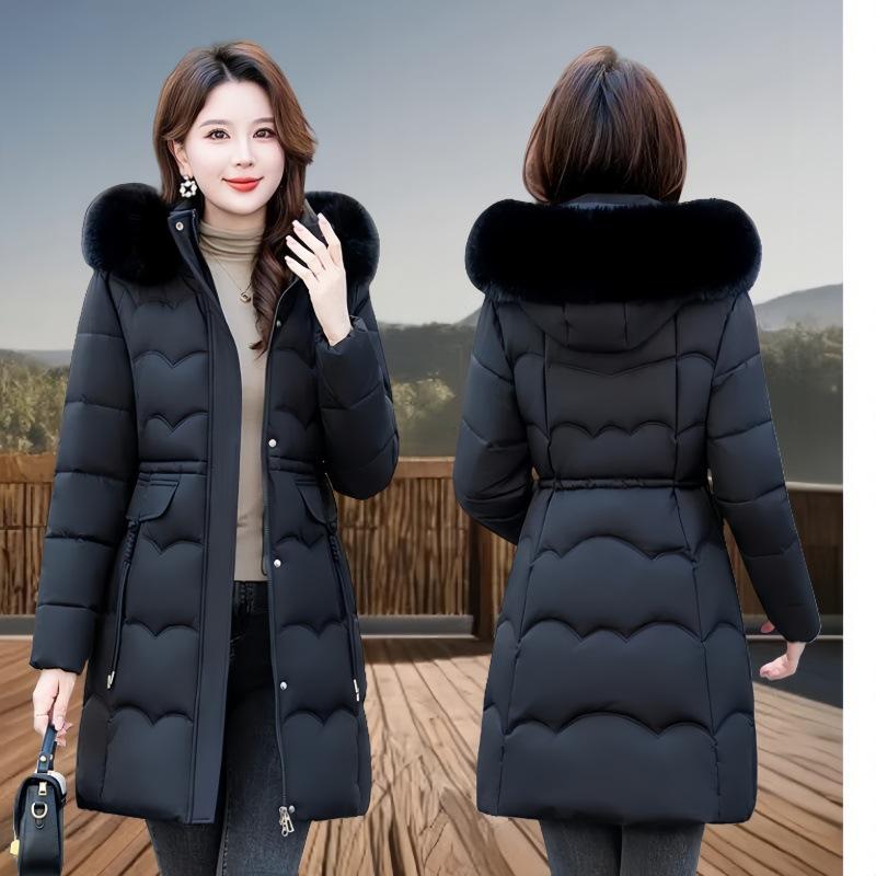 Women's Long Cotton-padded Clothes Winter New Loose Down Cotton-padded Clothes Warm Cotton-padded Jackets