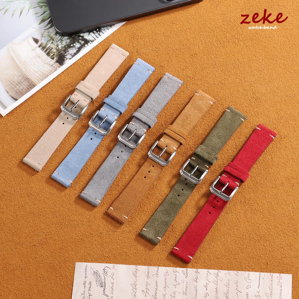 Armband 20mm 22mm Schnellverschluss Weiches Wildlederarmband Uhrenarmband 18mm 16mm 14mm Kalbslederarmband für Damen & Herren Lederzubehör