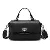 Elegant Womens Top-Grain Leather Crossbody Bag Medium Square Handbag Daily Commute Stylish Shoulder