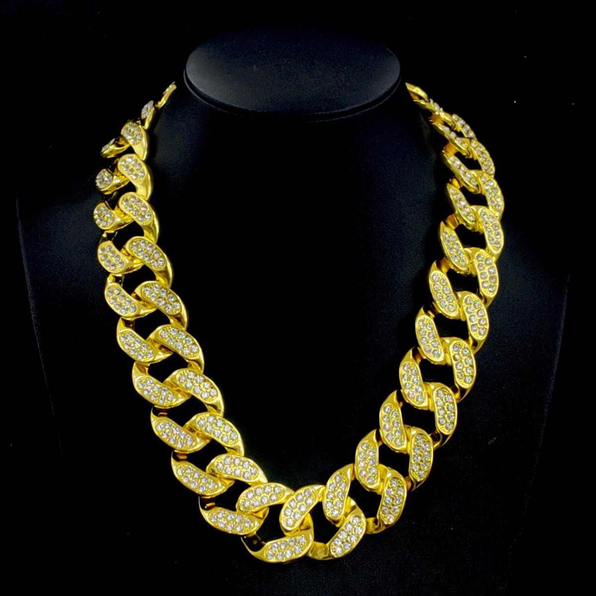 Hip Hop 30Mm Cuban Chain High-End Men S Necklace Domineering Cuban Necklace Men
