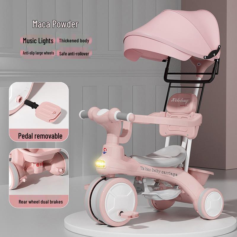 4-in-1 Children's Tricycle Scooter & Stroller for Boys & Girls