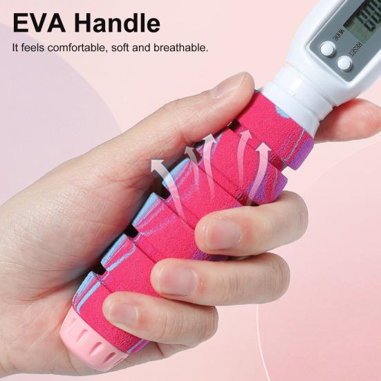 Kabelloses Springseil, verdicktes massives Stahllager, professionell, verstellbar, zum Abnehmen, PVC, elektronisch zählendes Springseil, Sportartikel
