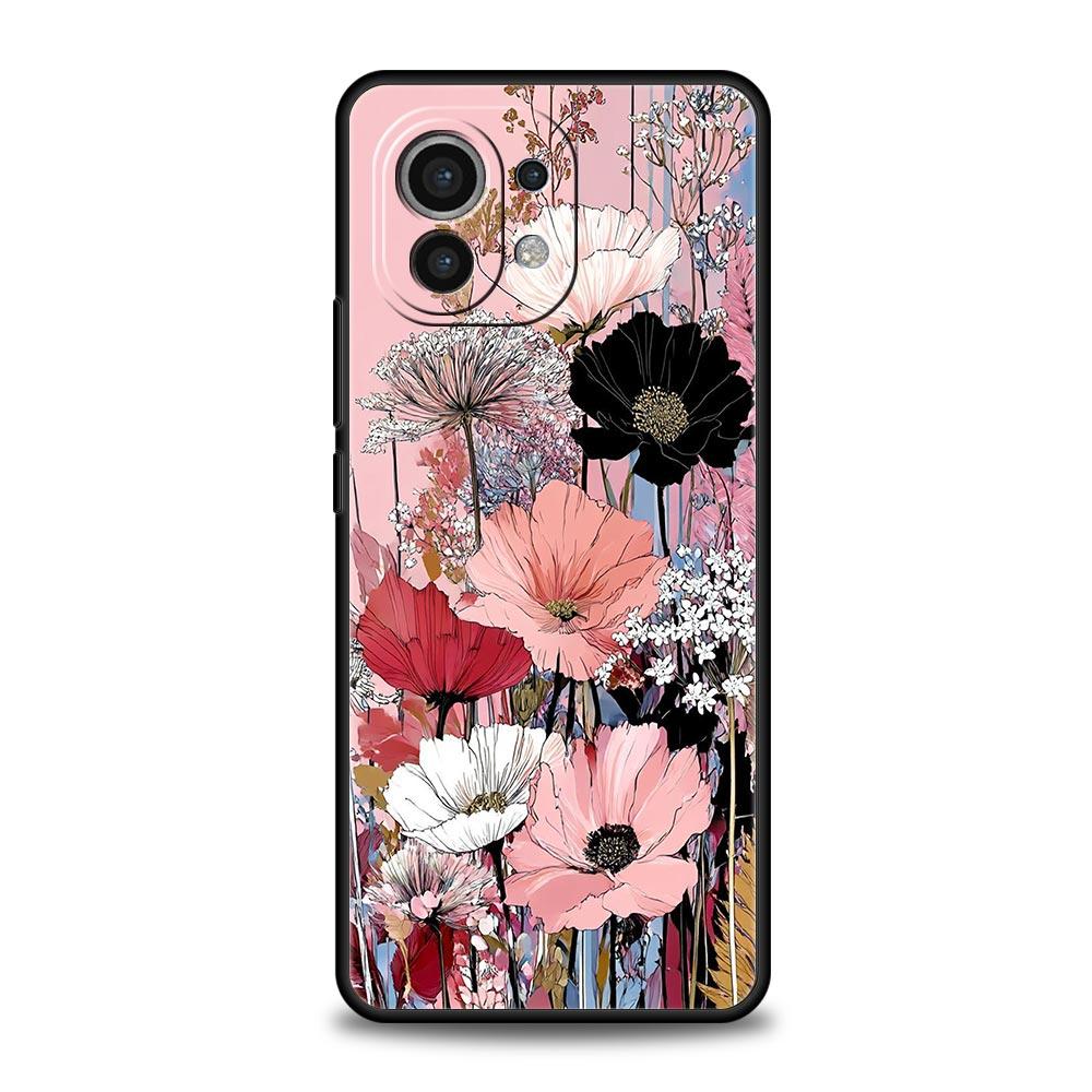 Oil Painting Flowers Pattern Design Phone Case for Xiaomi Mi 17 Pro Max 15 14 13 12 11 Ultra 15T 14T 13T 12T Pro Lite Soft TPU