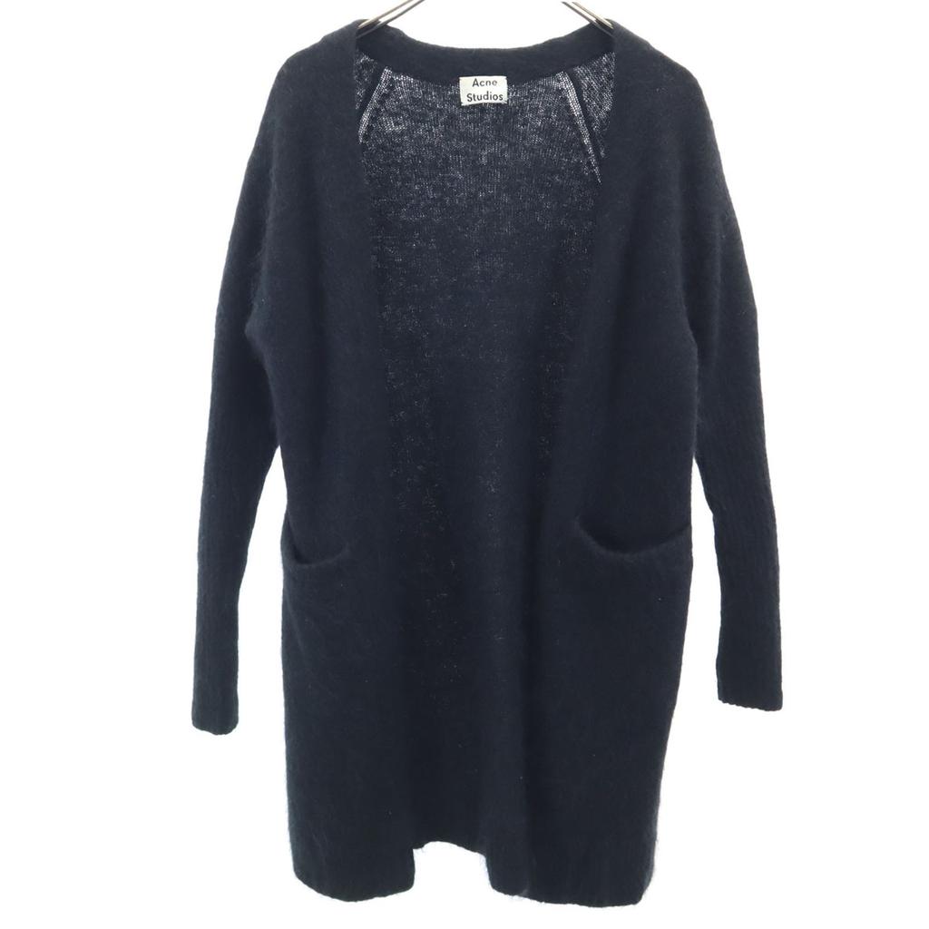 Acne Studios Long sleeve Long Shaggy knit cardigan XXS black Women Used