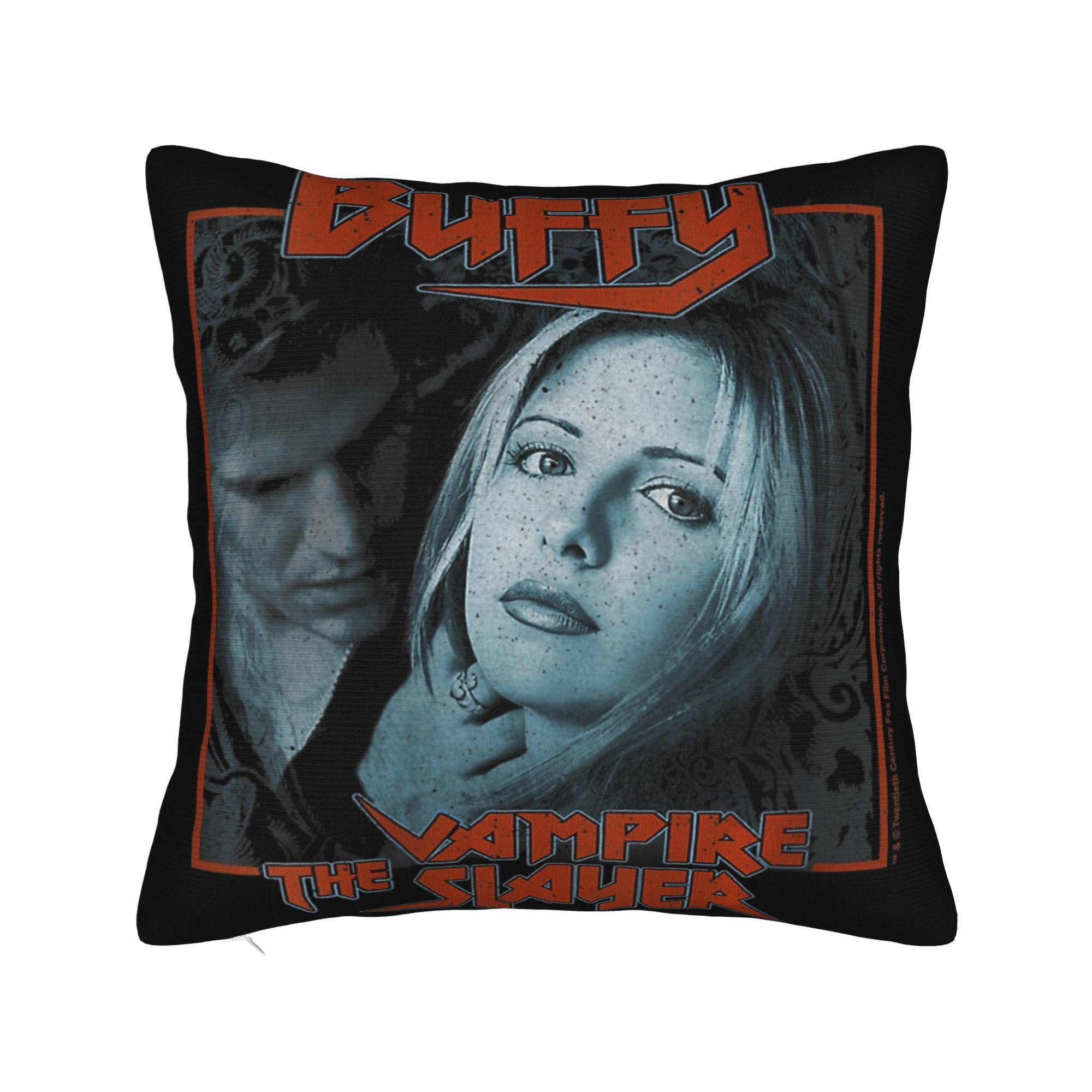 

Decorative Pillowcases Buffy the Vampires Slayers Accessories Home Horror Movie Pillow Case Cover Square Multiple Sizes 12x12Inch