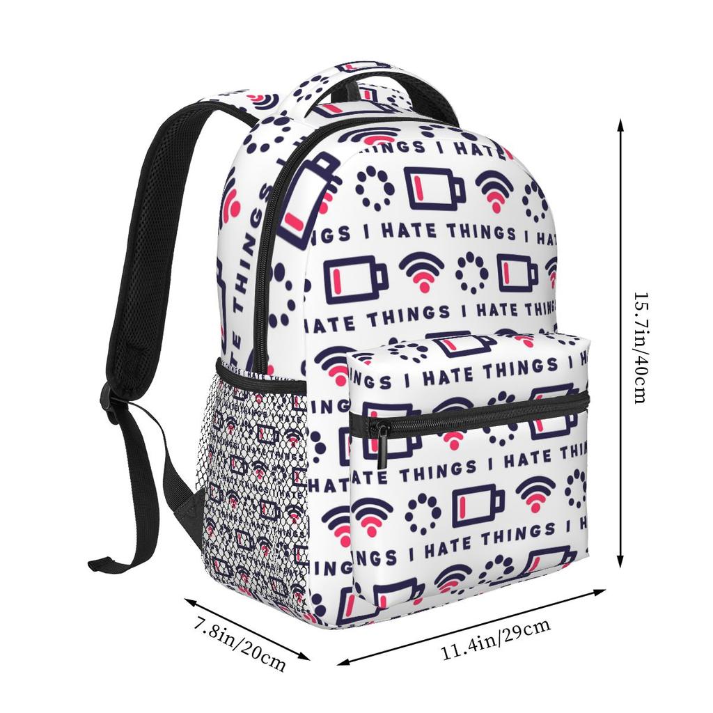 Funny Things I Have Printed Student Backpack School Bag Hiking Travel Daypack for Boys Girls Fashion Bookbag Shoulder Bags