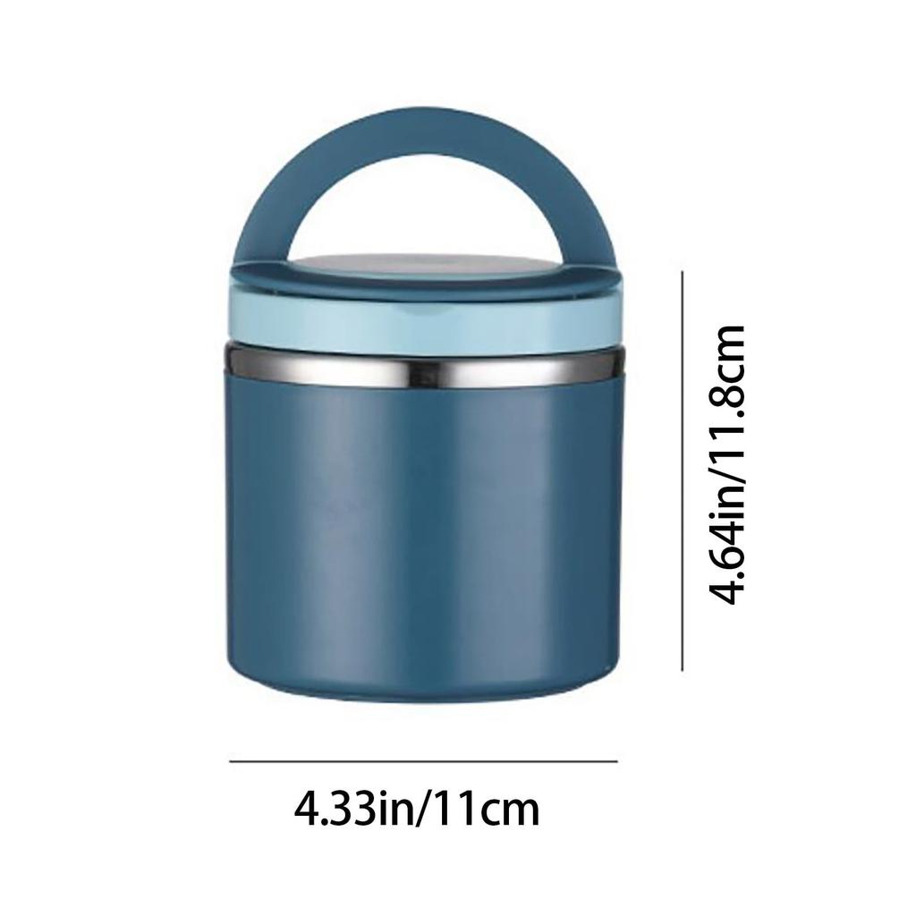 Stainless Steel Food Thermal Jar Vacuum Cup Soup Bowl Lunch Box with Handle Portable Sealed Bento Gifts Thermos Storage Containe