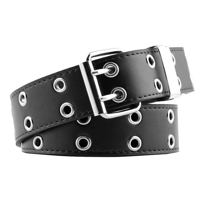 

Faux Leather Versatile Casual Belt With Bold Chain Design For Jeans In Elegant Shades Like Pink Blue And Black NoChain