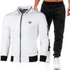 New Fashion Trend Street Hip-hop Men's Loose Casual Sports Plush and Thick Winter Baseball Suit Set