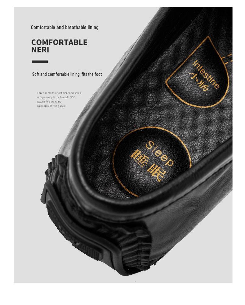 Herren 2025 Echtleder Britische Business Slipper - Atmungsaktiv, Weiche Sohle Freizeit Bohnenschuhe