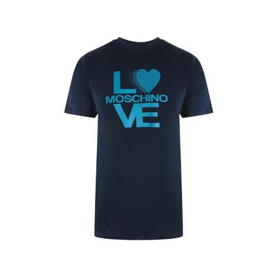 Love Moschino Logo Navy T-Shirt
