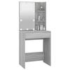 Makeup Table with LED Lights Gray Sonoma 60 X 40 X 140 Cm