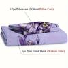 2/3pcs Elegant Butterfly Petal Flower Fitted Sheet Set - 100% Polyester, Soft, Breathable, Hypoallergenic, and Wrinkle-Resistant