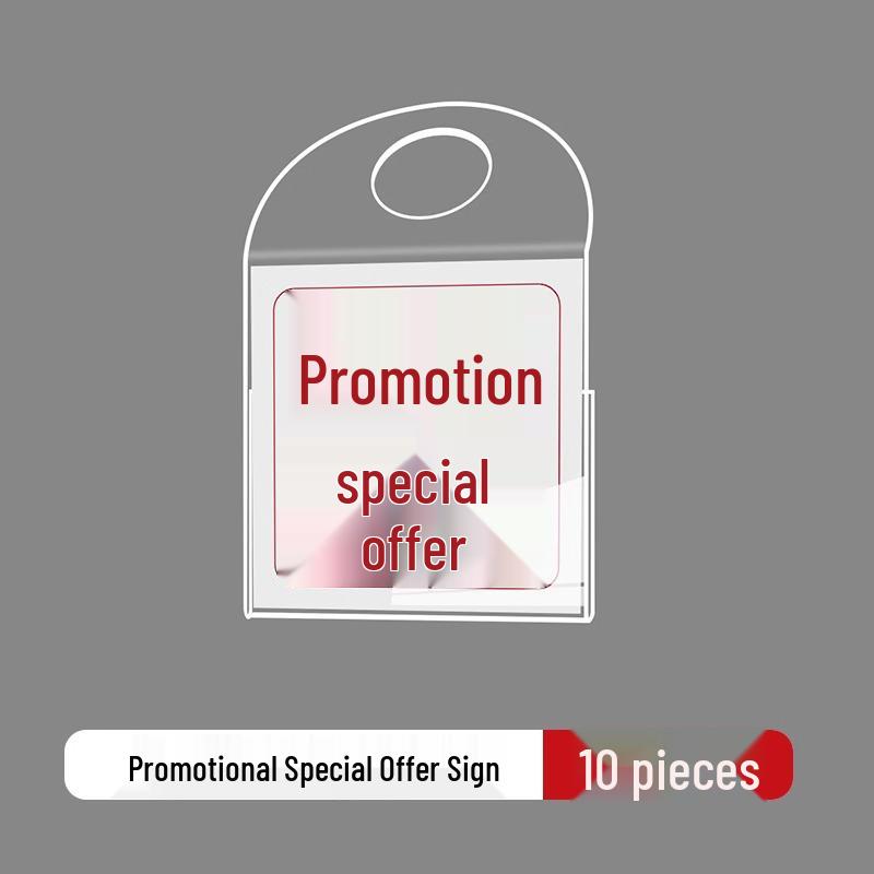 Promotional Clothing Store Hang Tag: Price, Discount, Recommended Label for Shelf Display