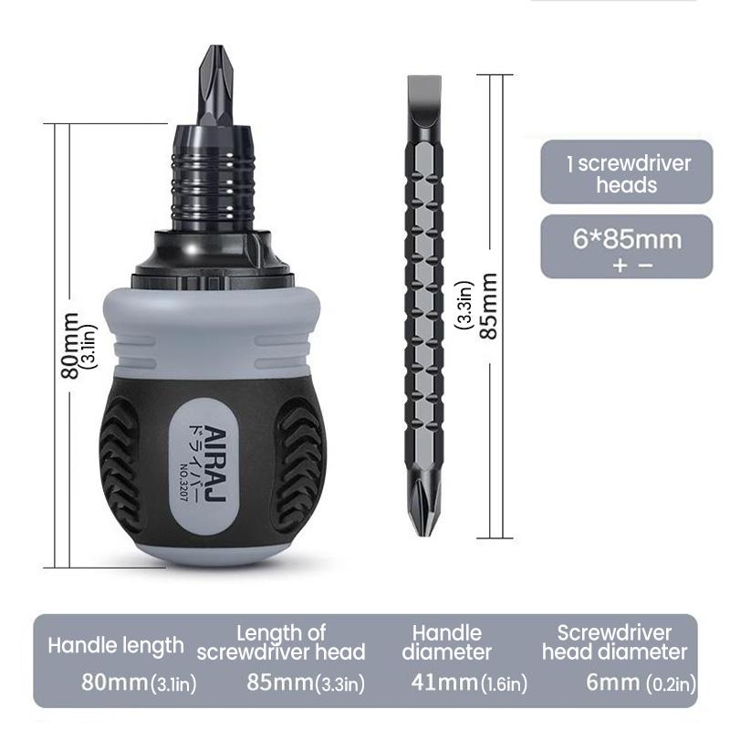 

Мини-трещотка прецизионная магнитная отвертка набор крестообразных шлицевых двойных головок телескопическая рабочая экономия AIRAJ 4-в-1 ручной инструмент