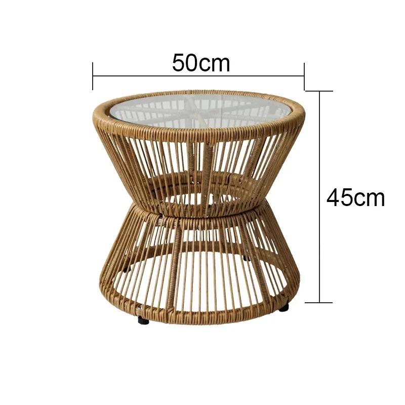 Rattan Dining Chair - Modern Minimalist, Fits Kitchen & Outdoor, Nordic Style Leisure Seating