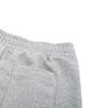 DOLPHIN WAVE APPAREL Dolphin Silicone Arch Logo Single-Pleat Shorts Melange Grey