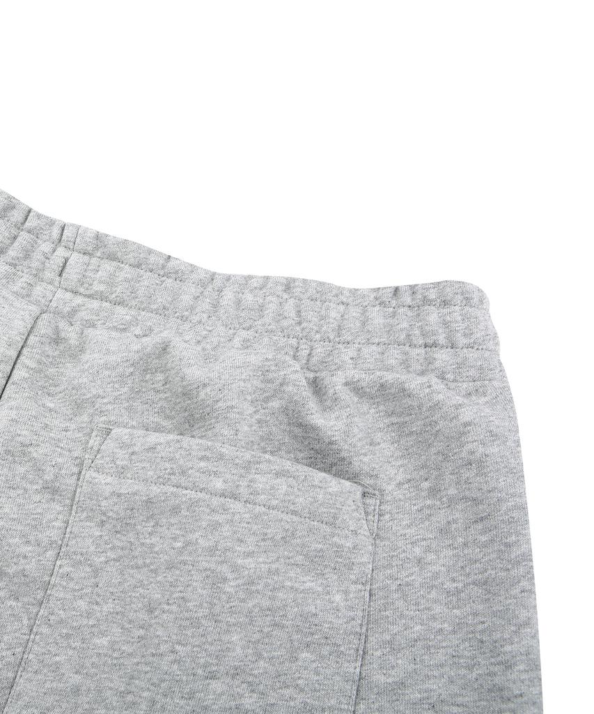 DOLPHIN WAVE APPAREL Dolphin Silicone Arch Logo Single-Pleat Shorts Melange Grey