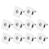 10Pcs Solar Panel Mid Clamps Waterproof Mount Aluminum Bracket Mounting Accessories