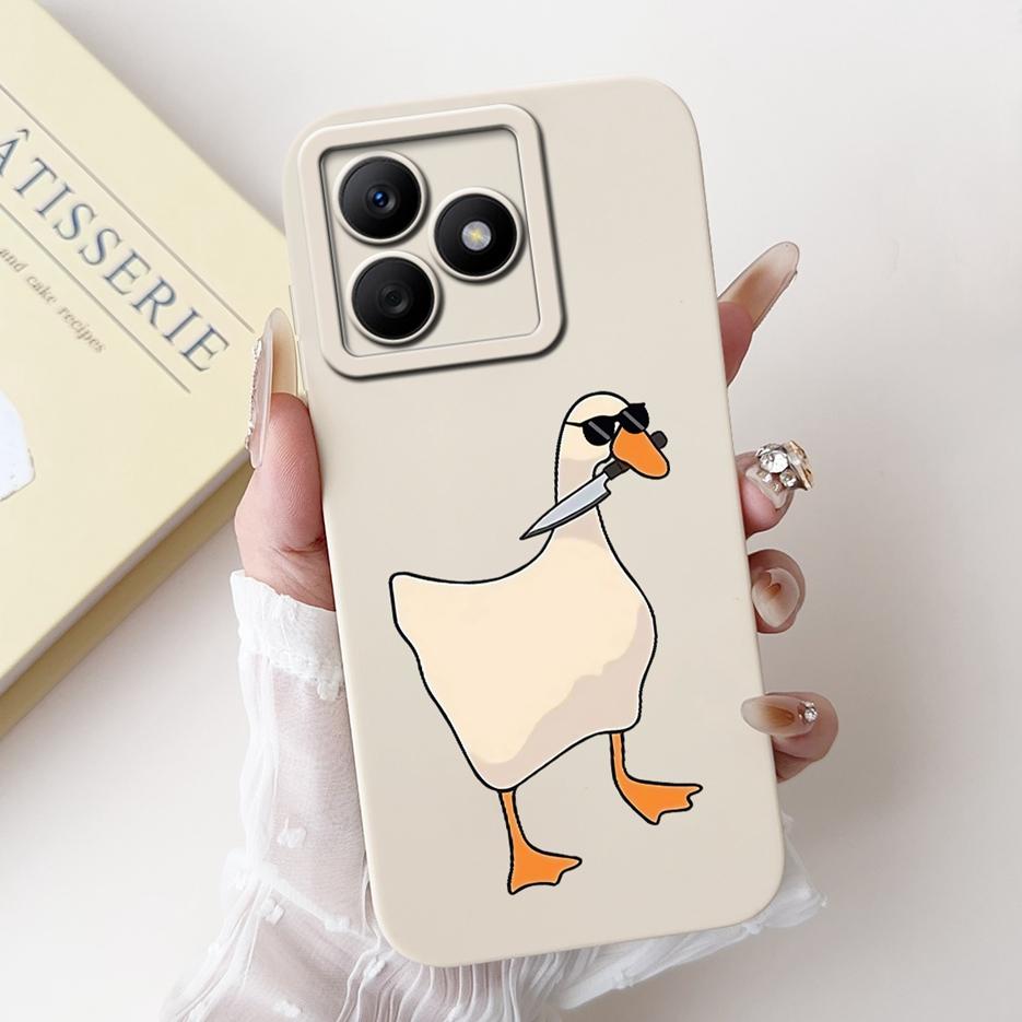 For Realme C61 Case RealmeC63 RMX3939 Luxury Candy Painted Cover Soft Silicone Case For Realme C63 C 61 Narzo N63 RealmeC61 Bags