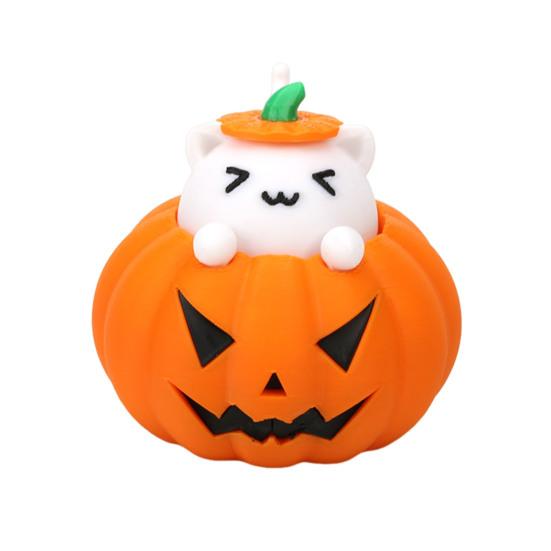 Halloween Ghost Figurine 3D Printed Pumpkin Resin Decor Figure Tiny Figurine Miniature Ornament Halloween Decoration