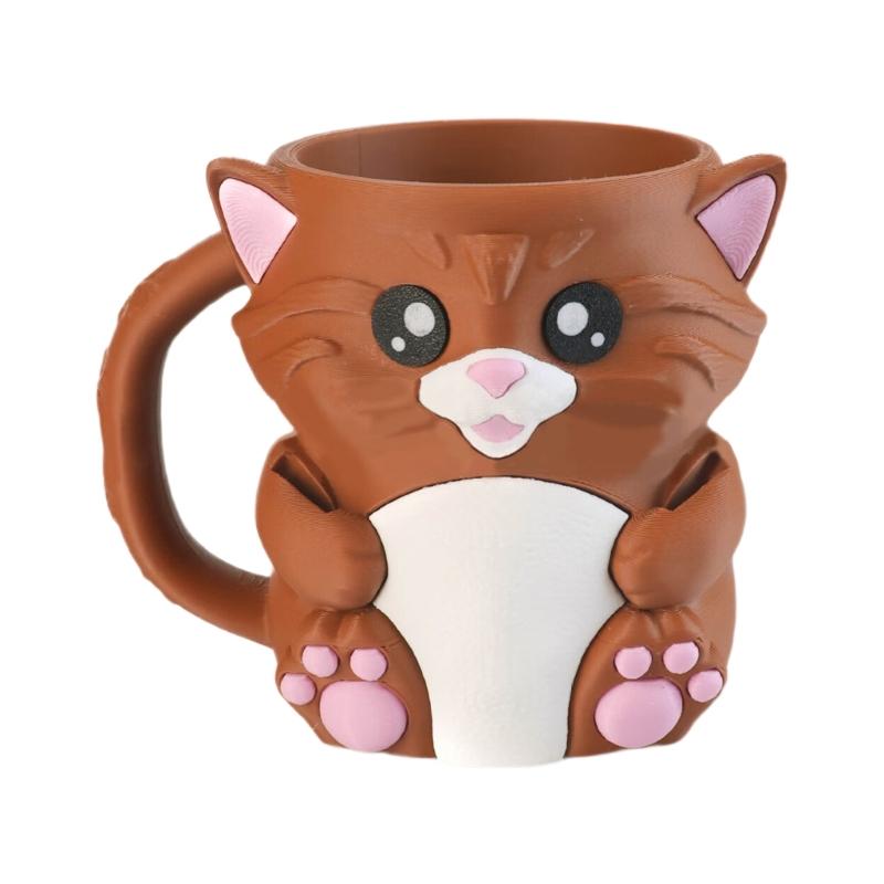 Funny Animal Ice Cream Pints Holder With Insulated Sleeve Builts In Storage Drawer and Spoons Dessert Organizers