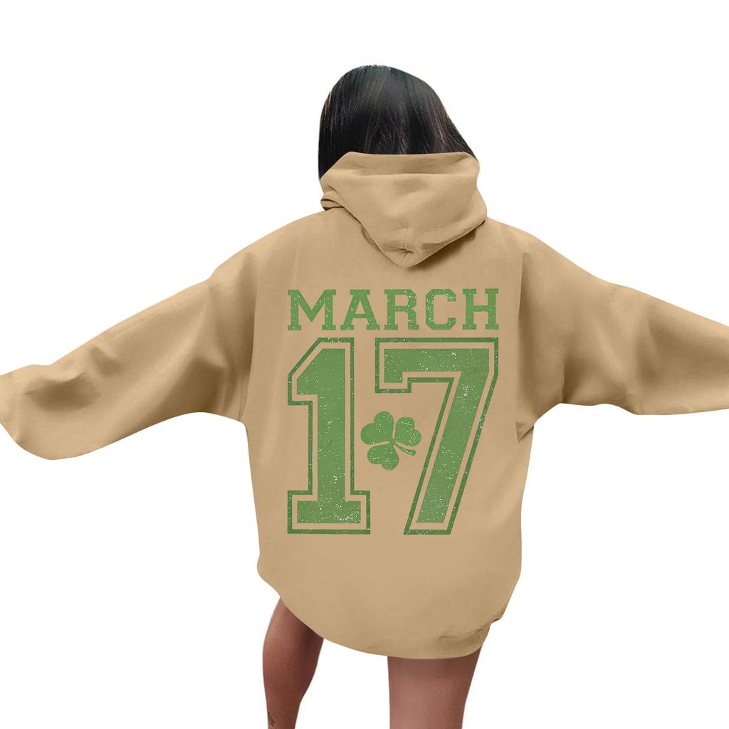 Men's St. Paul's Day Letter Hooded Sweatshirt