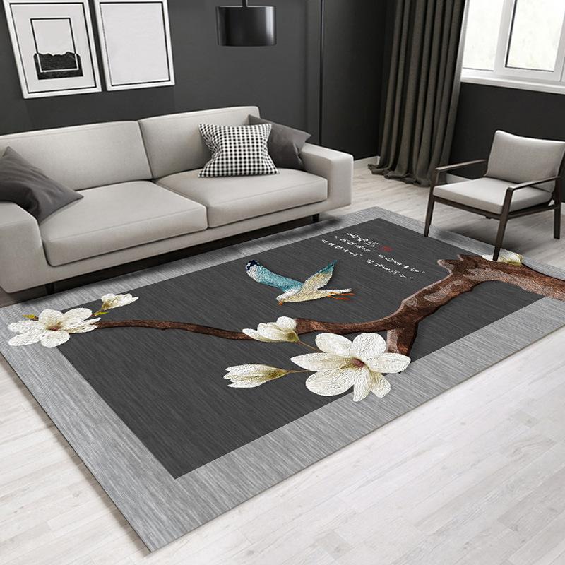 Chinese Series Carpet Living Room Bedroom Home Carpet Floor Mat Rectangular Carpet Bedroom Bedside Blanket