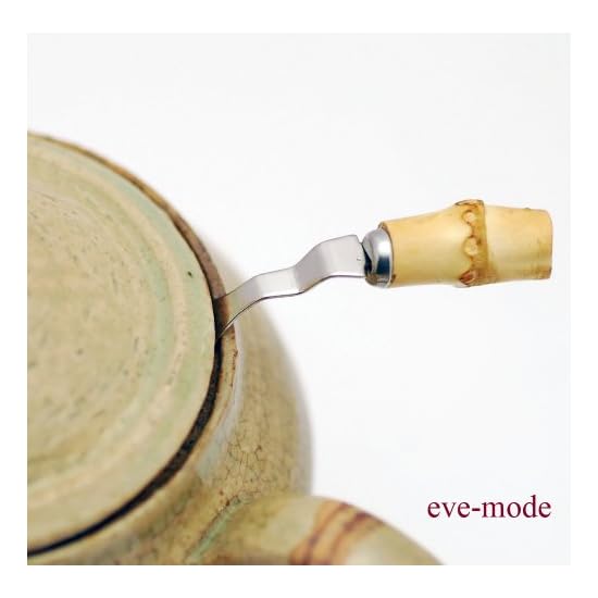 Eve-mode 18-8 Stainless Steel Tea Strainer with Genuine Bamboo Handle, 74-55, Size 74mm, Depth 55mm