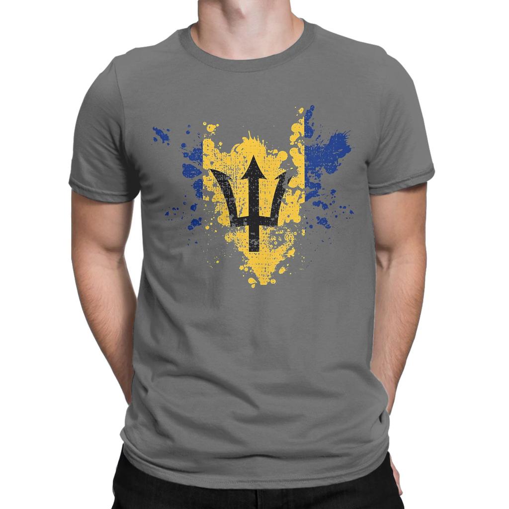Barbados Flag Barbadian Tee Shirt For Unisex Wounisex Graphic Printing T Shirts Cotton Clothing