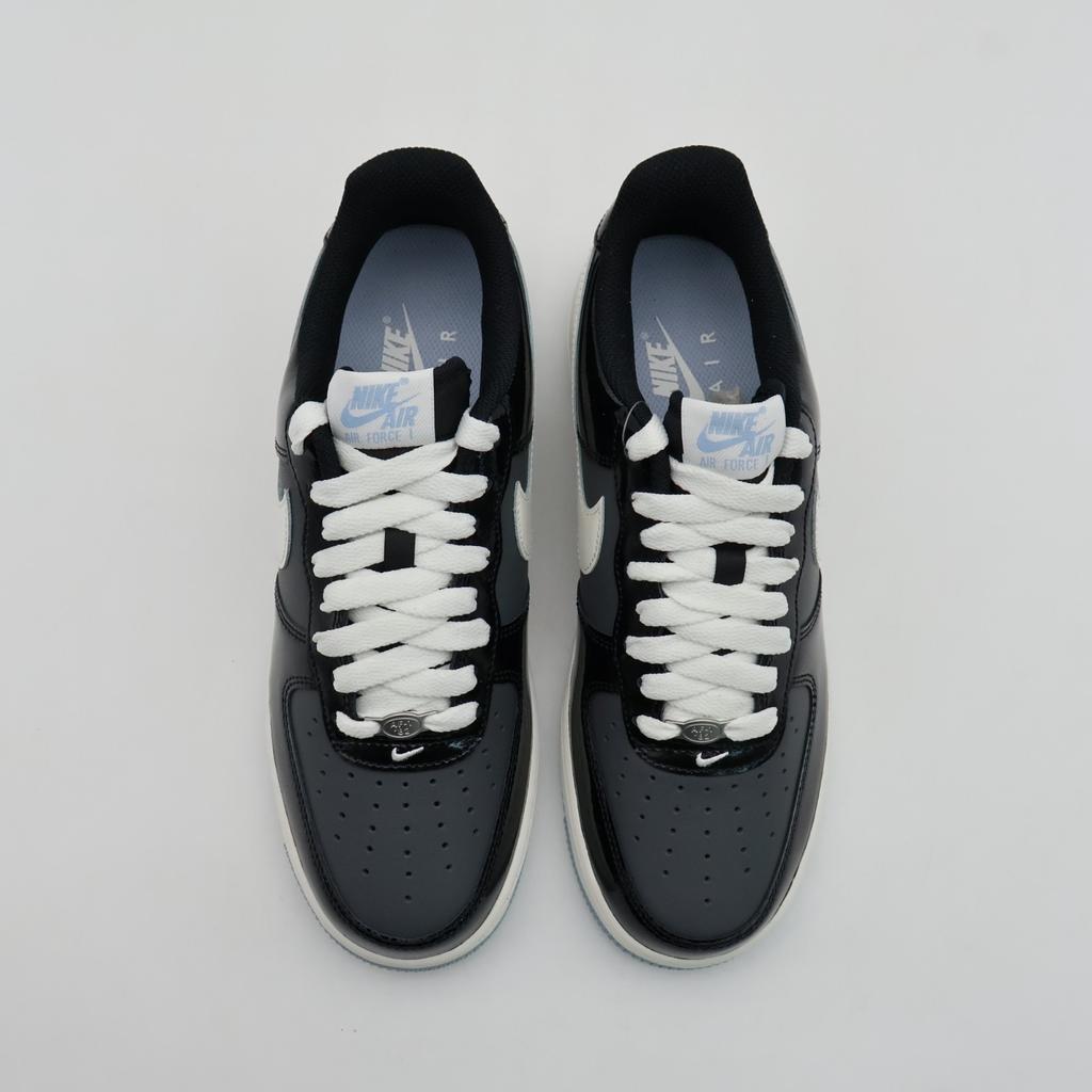 IB7676-001 Nike Air Force 1 Low Black Armory Blue Iron Grey Sail (Men's)