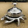 Brass Bell Chrome Finish Aluminium Crab Bell Hotel Counter Reception Bell Teacher Desk Bell