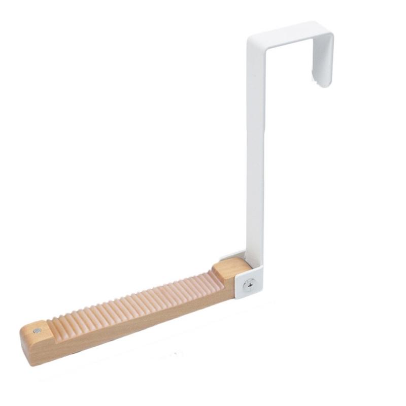 Innovative Foldable Over Door Hooks With Nonslip Protections Sturdy Wooden Hanger For Bathroom Bedroom Organization