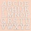 Non-woven Letter Patches Resin Rhinestone Accents Alphabet Appliques Pearl Embellished Adhesive Backing Tape Bag Decoration