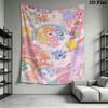 Care Bears Wall Tapestry Aesthetic Wall Hanging Printed Fabric Blanket Decorative Tapestries for Bedroom Living Room Home Decor