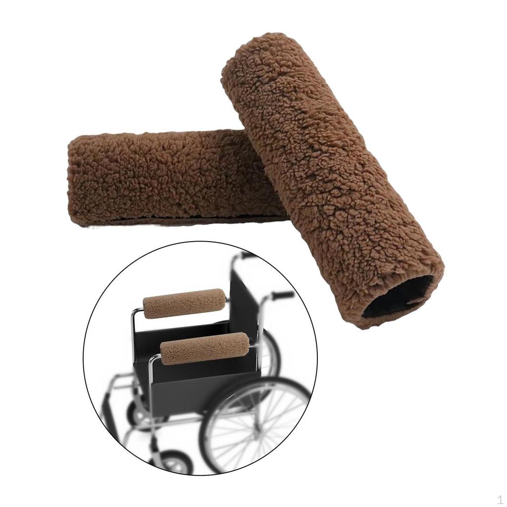 2Pack Wheelchair Arm Rest Covers Comfy for Transport Chairs Universal Elbows