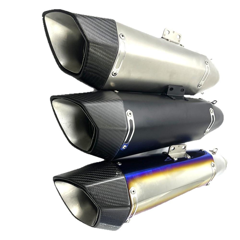 Universal Motorcycle Exhaust Pipe SR5 Kela 51mm Tail Section for Z400 R3 MT07 MT09