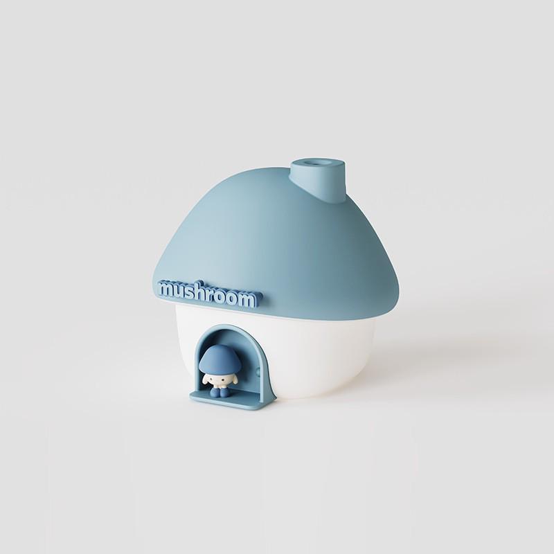 Portable USB Mushroom Humidifier with LED Light for Home and Office