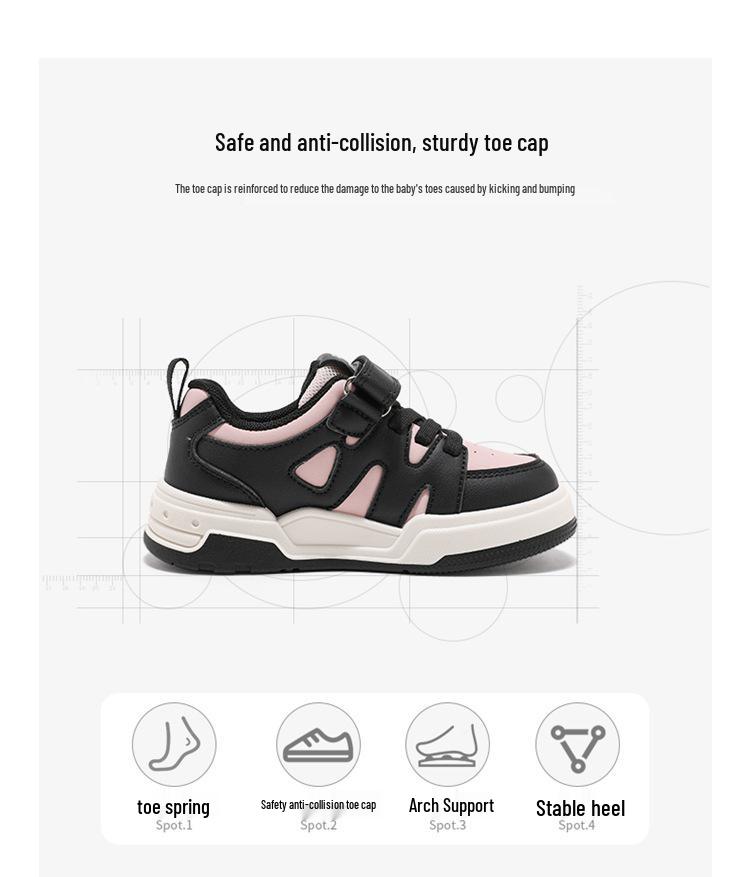 ABCkids6137 Velcro Sneakers - Spring/Autumn Style Soft Sole Casual Shoes for Boys & Girls