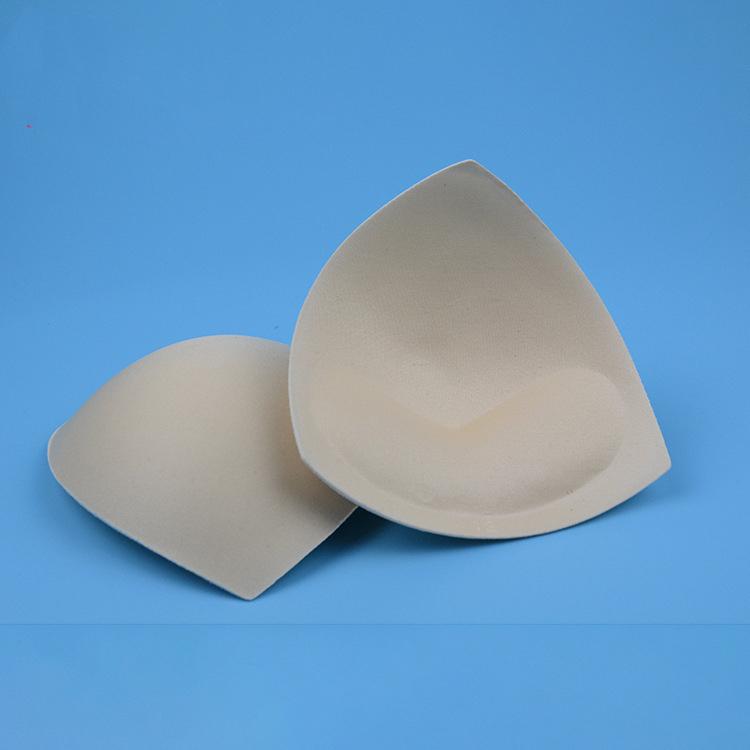 1 Pair Women Intimates Accessories Triangle Sponge Swimsuit Breast Push Up Padding Bra Foam Insert Cotton Chest Enhancers