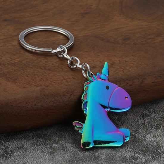Unicorn Keychain Pendant Lightweight Metal Keychain Portable Bag Charms Creative Decorative Keyring for Bags And Keys