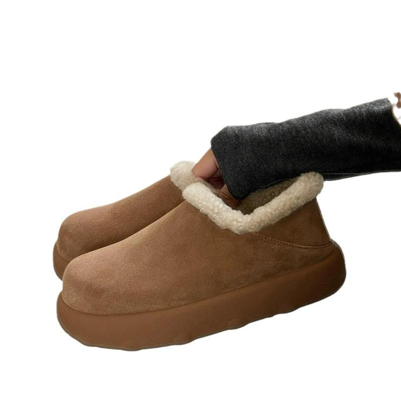 Women's new autumn and winter piled and thickened fluffy shoes, warm cotton shoes, and snow boots