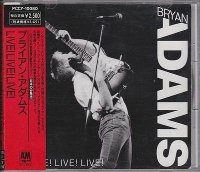 CD BRYAN ADAMS  Live Live Live PCCY10080 AM 1988 Japan Rock Used