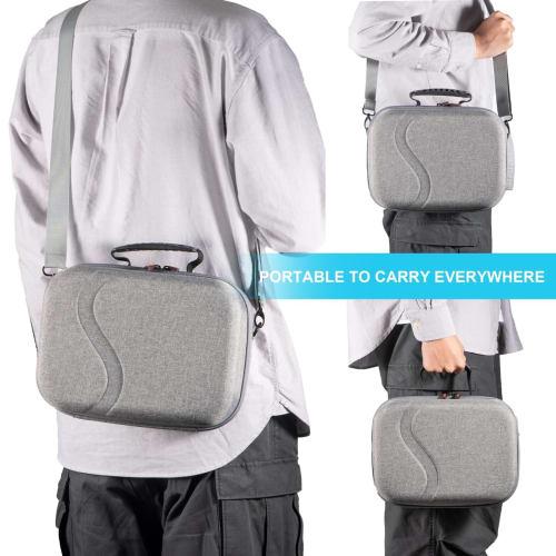 Carry Case for Meta Quest 3 Compatible with Bobovr M3 Pro/kiwi Elite Head Strap, Meta Oculus Quest 3 Controller Grip, Adapters, Cables and Other Acces