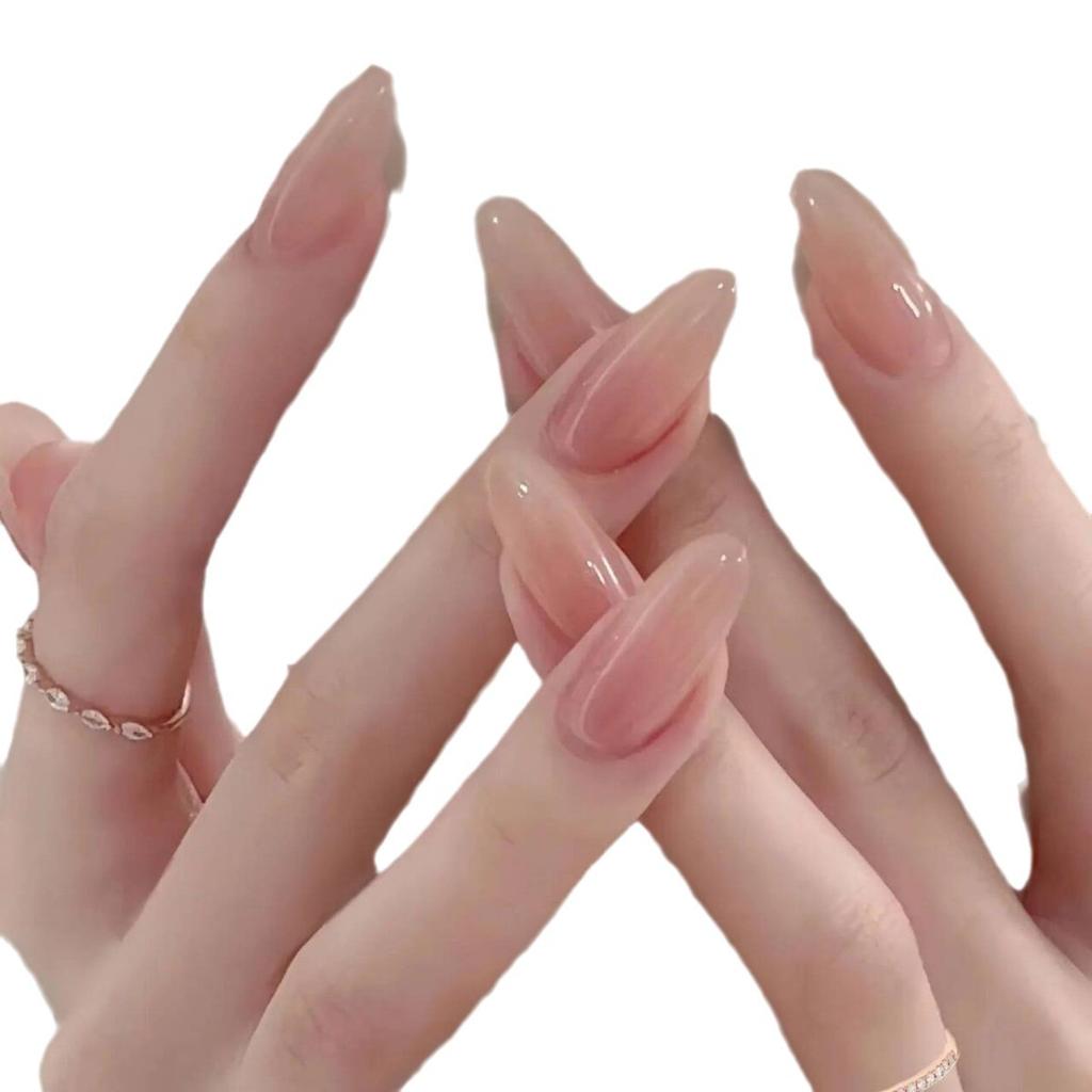 "Huanhuan Nude Ganlu Temple Water-Inspired Versatile Nail Set"